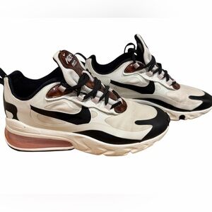 Nike Air Max 270 React Cream and Black Sneakers- woman's size 7
